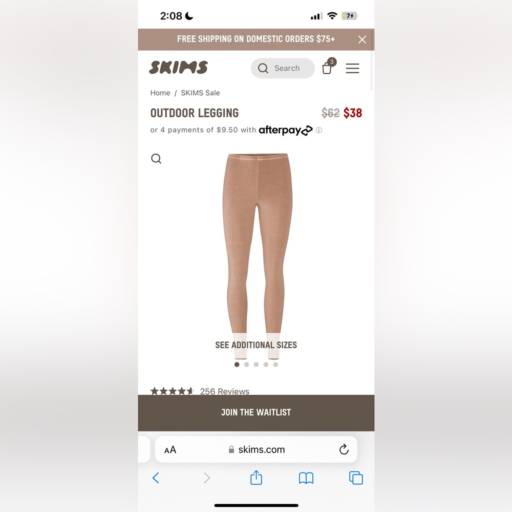 Skims outdoor leggings